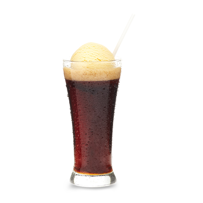Cola with Vanilla Ice Cream Float